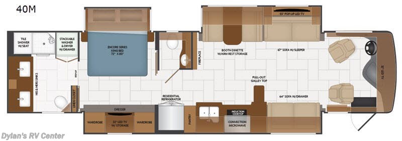2019 Fleetwood Discovery 40m - Used Class A For Sale by Campers Inn RV Signature Collection in Sewell, New Jersey features Slideout