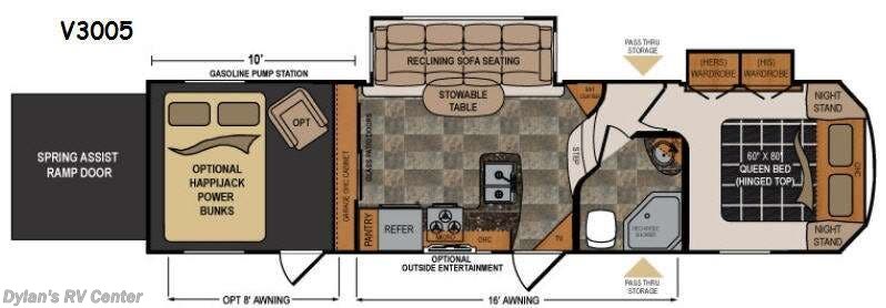 2014 Dutchmen Voltage 3005 - Used Toy Hauler For Sale by Campers Inn RV Signature Collection in Sewell, New Jersey features Slideout
