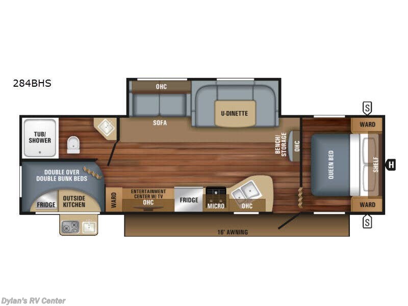 2018 Jayco Jay Flight M-284 BHS - Used Travel Trailer For Sale by Campers Inn RV Signature Collection in Sewell, New Jersey features Slideout