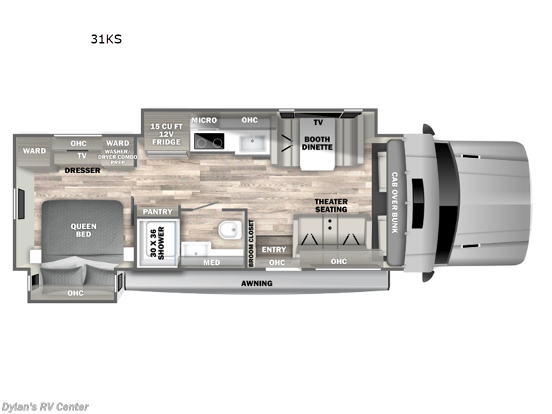 2026 Dynamax Corp isata 6 31KSF 4x4 - New Super C For Sale by Campers Inn RV Signature Collection in Sewell, New Jersey features Slideout