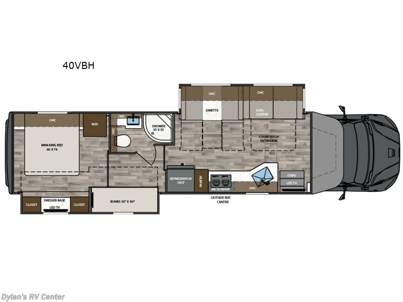 2026 Renegade Verona 40VBH - New Super C For Sale by Campers Inn RV Signature Collection in Sewell, New Jersey features Slideout
