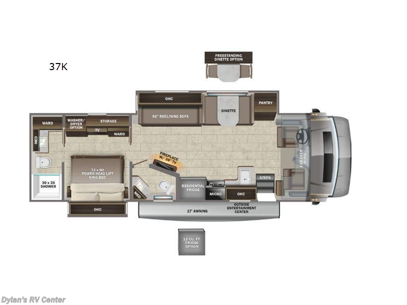 2022 Entegra Coach Accolade 37K - Used Super C For Sale by Campers Inn RV Signature Collection in Sewell, New Jersey features Slideout