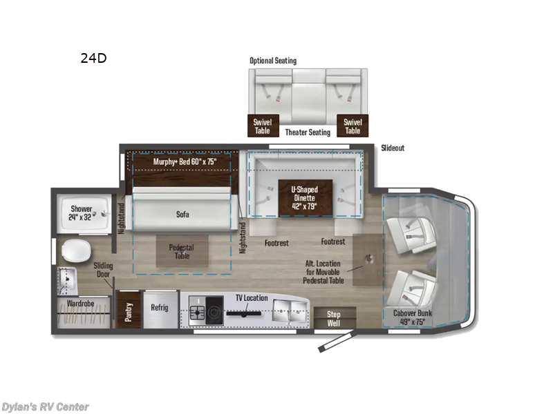 2024 Winnebago Navion 24D - Used Class C For Sale by Campers Inn RV Signature Collection in Sewell, New Jersey features Slideout