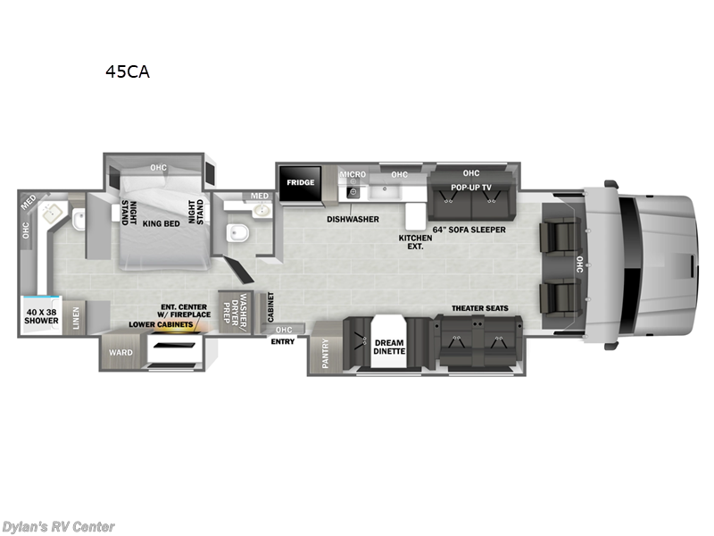 2026 Dynamax Corp Grand Sport 45CB - New Super C For Sale by Campers Inn RV Signature Collection in Sewell, New Jersey features Slideout