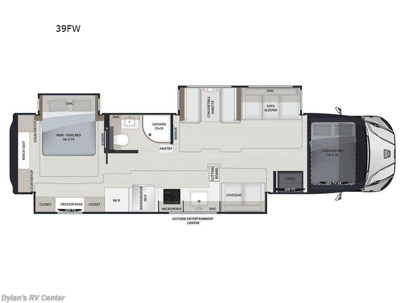 2027 Renegade RV Valencia 39FW - New Super C For Sale by Campers Inn RV Signature Collection in Sewell, New Jersey features Slideout