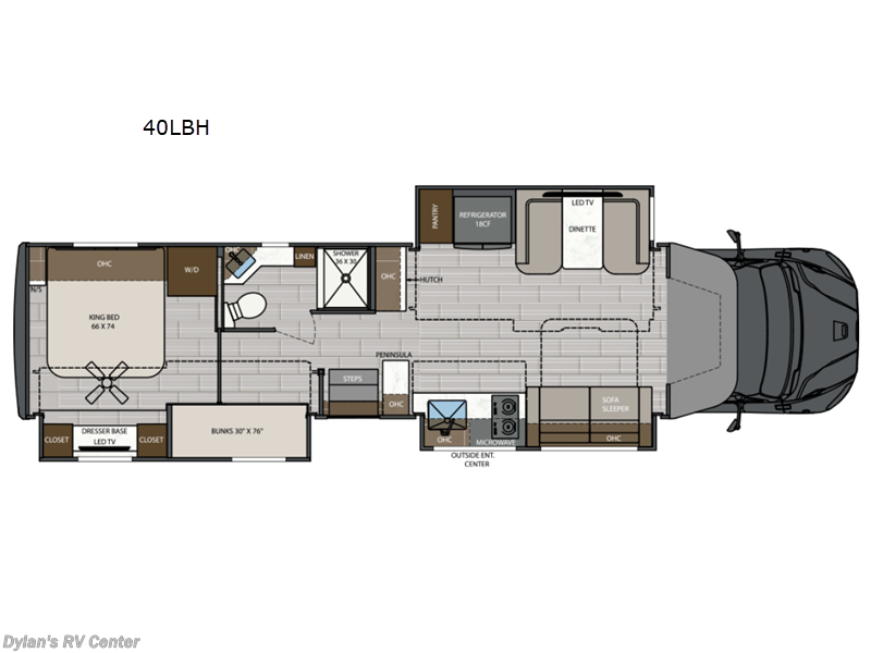 2027 Renegade RV Verona LE 40LBH - New Super C For Sale by Campers Inn RV Signature Collection in Sewell, New Jersey features Slideout