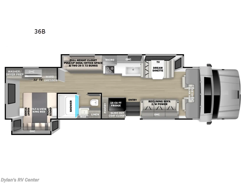 2027 Dynamax Corp Europa S 36B - New Super C For Sale by Campers Inn RV Signature Collection in Sewell, New Jersey features Slideout