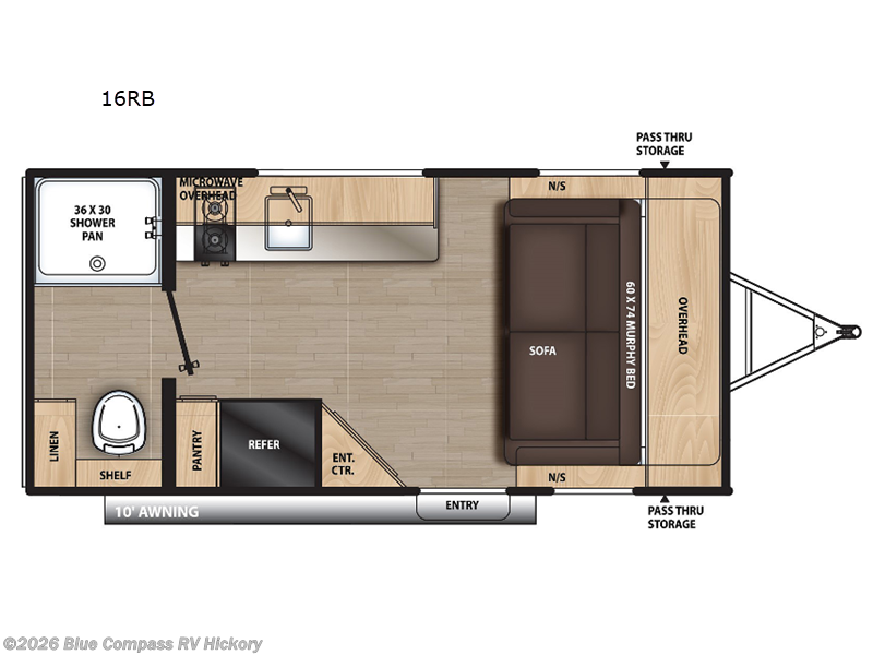 2023 Forest River Aurora 16RB - Used Travel Trailer For Sale by Blue Compass RV Hickory in Claremont, North Carolina