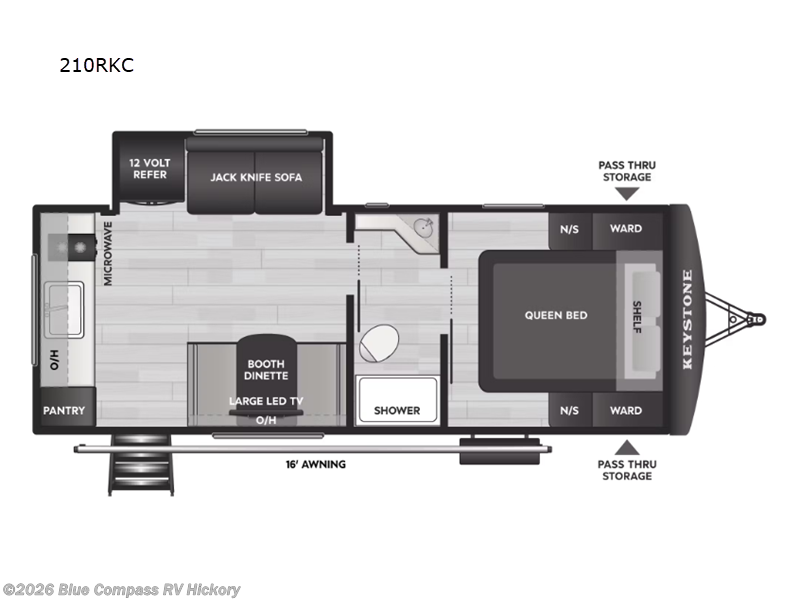 2026 Keystone Passport Classic 210RKC - New Travel Trailer For Sale by Blue Compass RV Hickory in Claremont, North Carolina