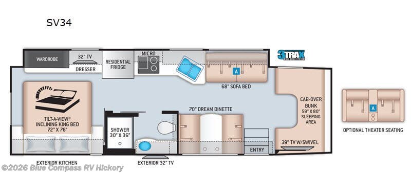 2021 Thor Motor Coach Magnitude SV34 - Used Super C For Sale by Blue Compass RV Hickory in Claremont, North Carolina features Slideout