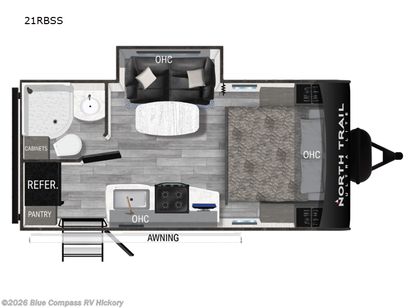 2023 Heartland North Trail 21RBSS - Used Travel Trailer For Sale by Blue Compass RV Hickory in Claremont, North Carolina features Slideout