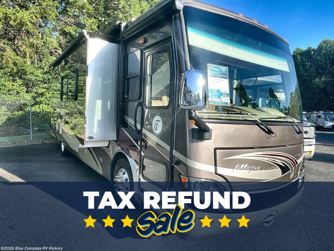 2013 Tiffin Allegro Breeze 32BR - Used Class A For Sale by Blue Compass RV Hickory in Claremont, North Carolina features Slideout