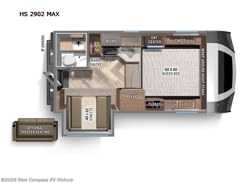 2024 Palomino Backpack Edition HS 2902 MAX - Used Truck Camper For Sale by Blue Compass RV Hickory in Claremont, North Carolina features Slideout