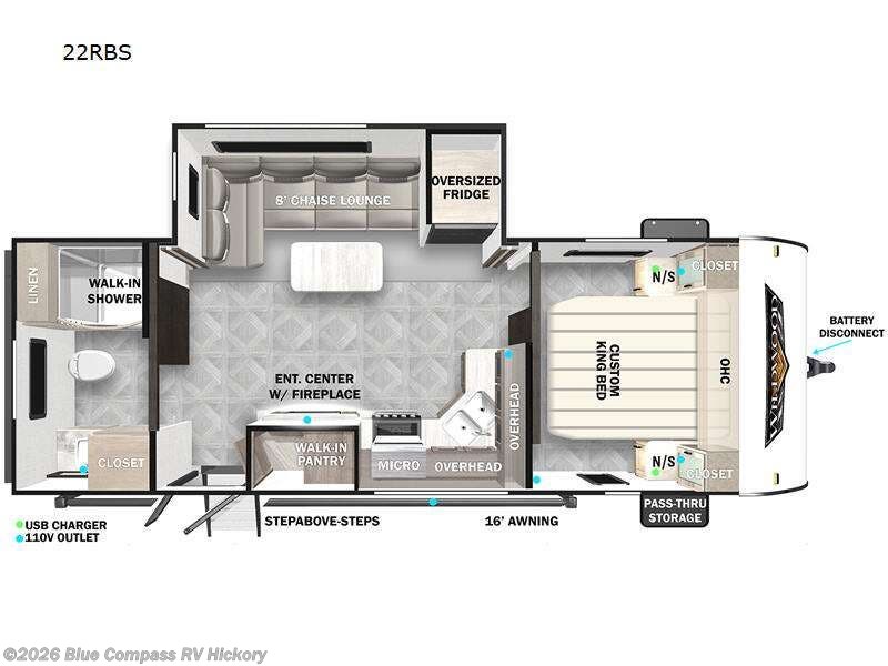 2023 Forest River Wildwood 22RBS - Used Travel Trailer For Sale by Blue Compass RV Hickory in Claremont, North Carolina features Slideout