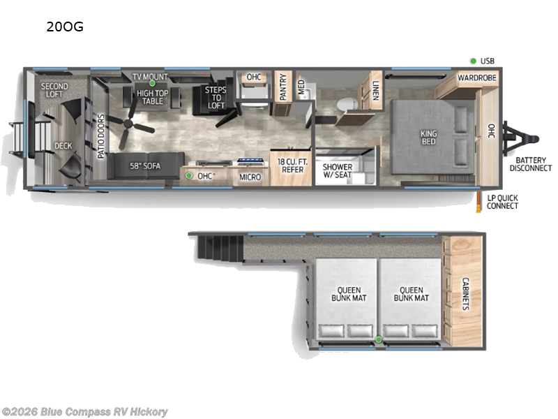 2026 Forest River Timberwolf 20OG - New Destination Trailer For Sale by Blue Compass RV Hickory in Claremont, North Carolina