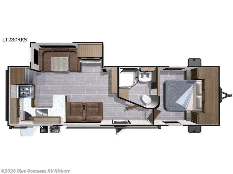 2018 Highland Ridge Open Range Light LT280RKS - Used Travel Trailer For Sale by Blue Compass RV Hickory in Claremont, North Carolina features Slideout