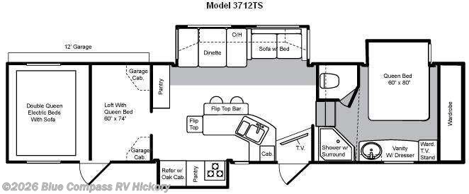 2009 Keystone Raptor 3712TS - Used Fifth Wheel For Sale by Blue Compass RV Hickory in Claremont, North Carolina features Slideout