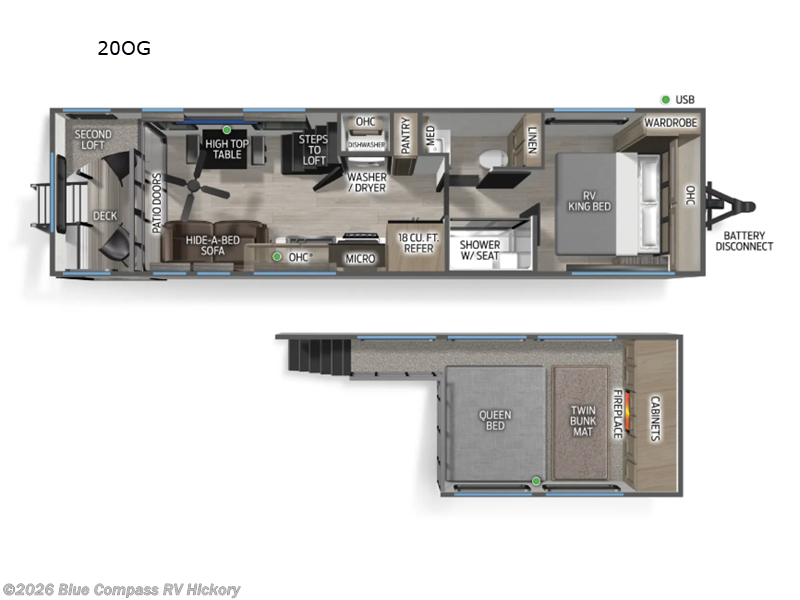 2026 Forest River Timberwolf 20OG - New Travel Trailer For Sale by Blue Compass RV Hickory in Claremont, North Carolina