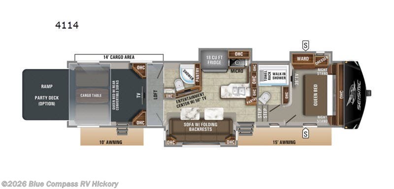 2020 Jayco Seismic 4114 - Used Toy Hauler For Sale by Blue Compass RV Hickory in Claremont, North Carolina features Slideout