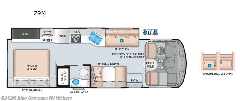 2021 Thor Motor Coach Windsport 29M - Used Class A For Sale by Blue Compass RV Hickory in Claremont, North Carolina features Slideout