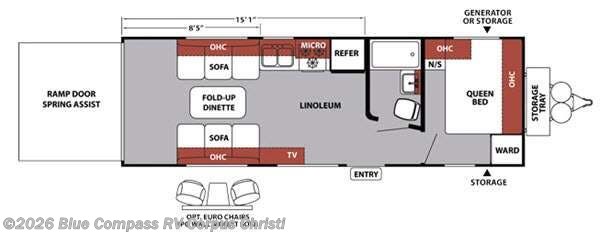 2015 Forest River XLR Nitro 24FQSL - Used Toy Hauler For Sale by Blue Compass RV Corpus Christi in Corpus Christi, Texas