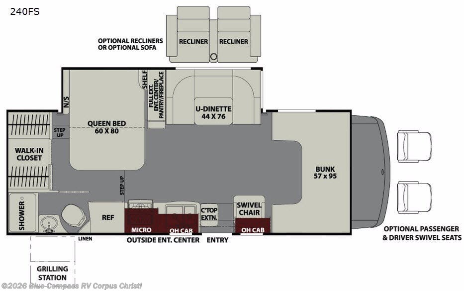 2018 Coachmen Leprechaun 240FS Chevy 4500 - Used Class C For Sale by Blue Compass RV Corpus Christi in Corpus Christi, Texas features Slideout