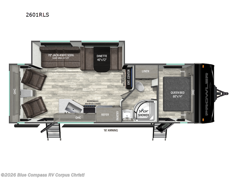 2027 Heartland Prowler 2601RLS - New Travel Trailer For Sale by Blue Compass RV Corpus Christi in Corpus Christi, Texas features Slideout