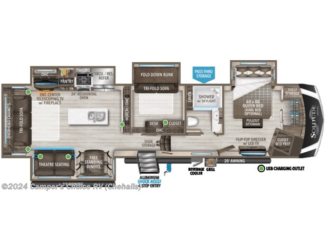 2022 Grand Design Solitude 378MBS - New Fifth Wheel For Sale by Camper&#39;s Choice RV in Napavine, Washington