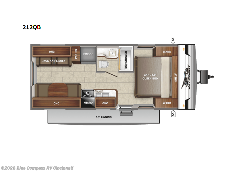 2022 Jayco Jay Flight SLX 8 212QB - Used Travel Trailer For Sale by Blue Compass RV Cincinnati in Cincinnati, Ohio