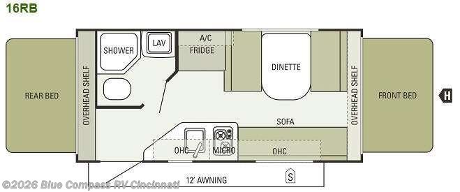 2014 Starcraft Launch 16RB - Used Travel Trailer For Sale by Blue Compass RV Cincinnati in Cincinnati, Ohio