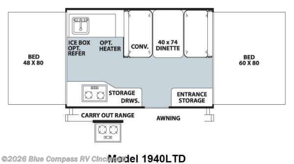 2012 Forest River Rockwood Freedom LTD Series 1940LTD - Used Popup For Sale by Blue Compass RV Cincinnati in Cincinnati, Ohio