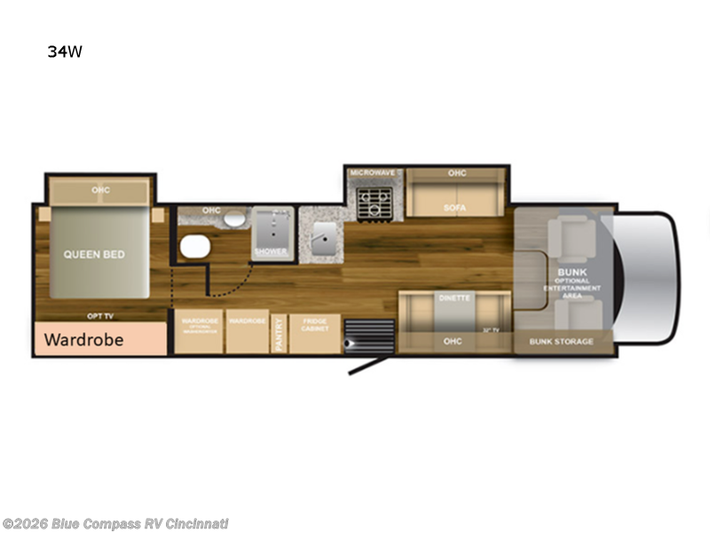 2023 Nexus Wraith 34W - Used Super C For Sale by Blue Compass RV Cincinnati in Cincinnati, Ohio features Slideout