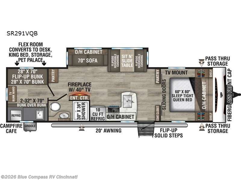 2026 Venture RV Stratus SR291VQB - New Travel Trailer For Sale by Blue Compass RV Cincinnati in Cincinnati, Ohio features Slideout