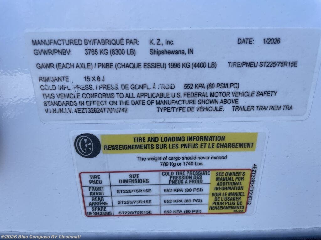 2026 Stratus SR261VRB by Venture RV from Blue Compass RV Cincinnati in Cincinnati, Ohio