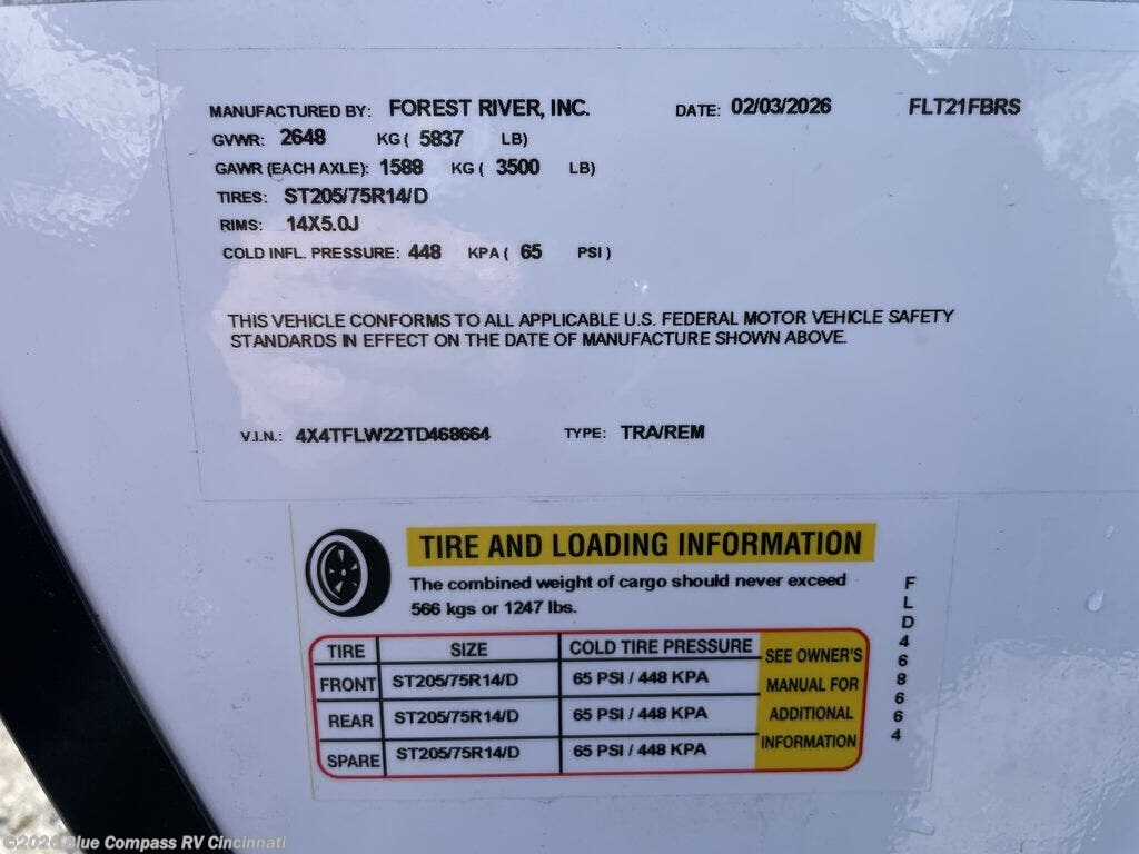 2026 Flagstaff Micro Lite 21FBRS by Forest River from Blue Compass RV Cincinnati in Cincinnati, Ohio