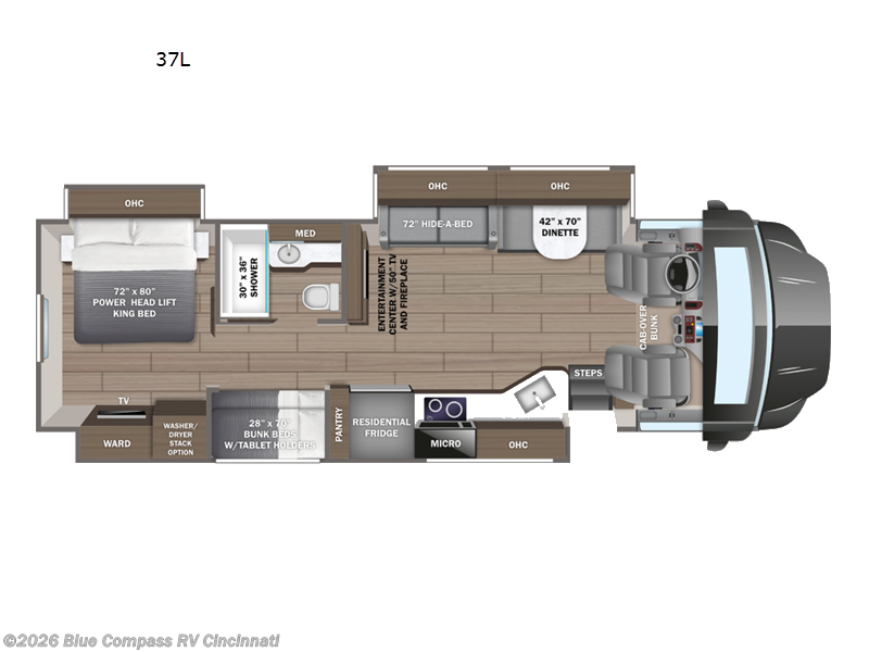 2026 Jayco Seneca Prestige 37L - Used Super C For Sale by Blue Compass RV Cincinnati in Cincinnati, Ohio features Slideout
