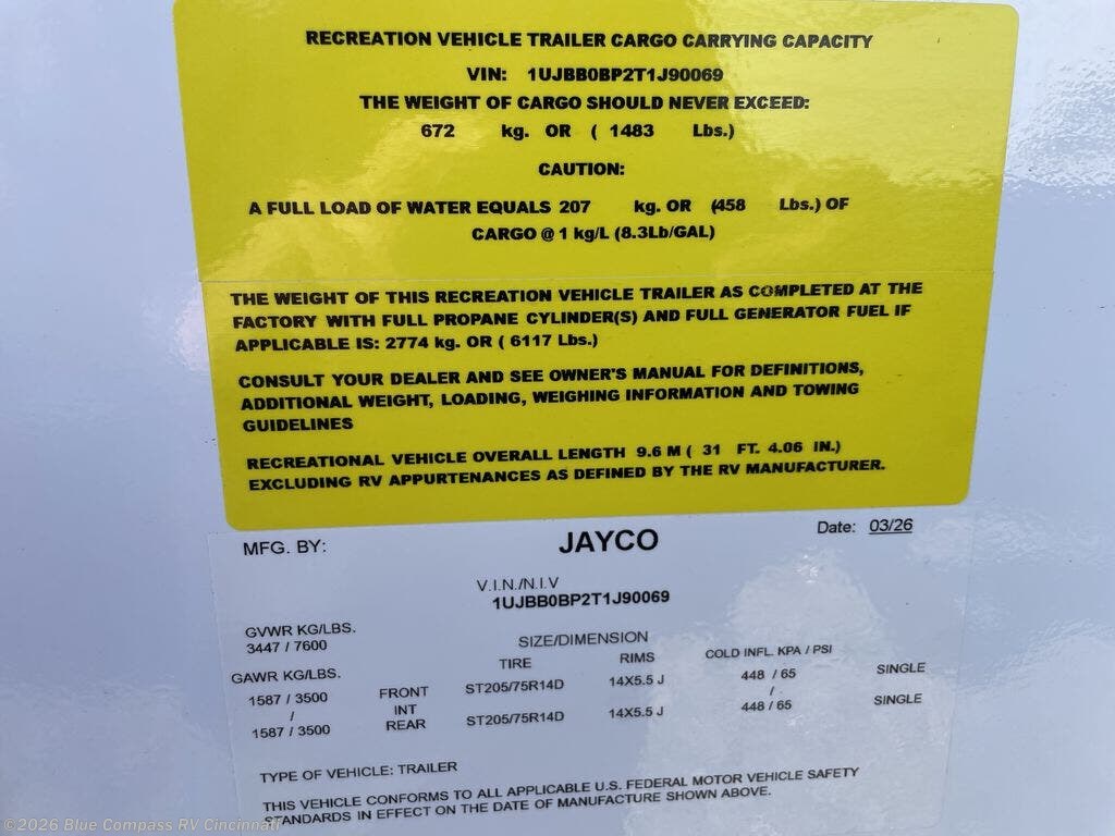 2026 Jay Feather 26RL by Jayco from Blue Compass RV Cincinnati in Cincinnati, Ohio