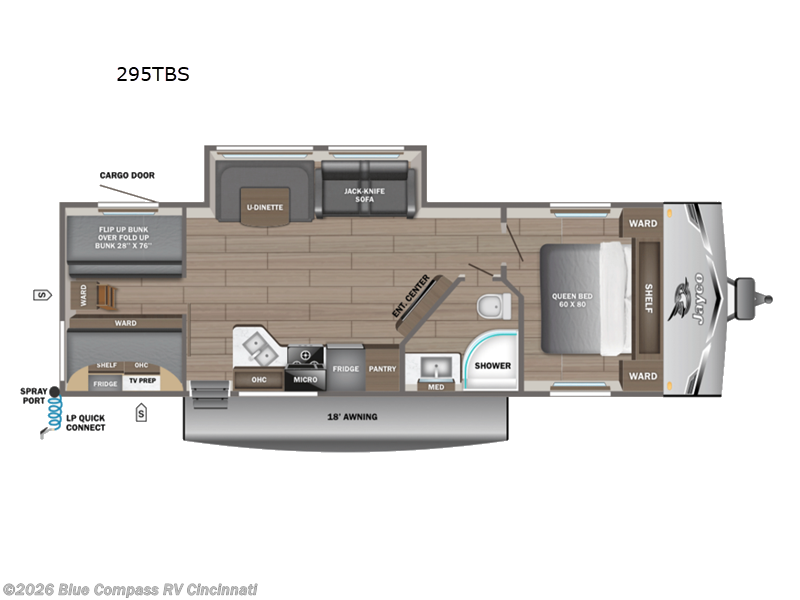 2026 Jayco Jay Flight SLX 295TBS - New Travel Trailer For Sale by Blue Compass RV Cincinnati in Cincinnati, Ohio features Slideout
