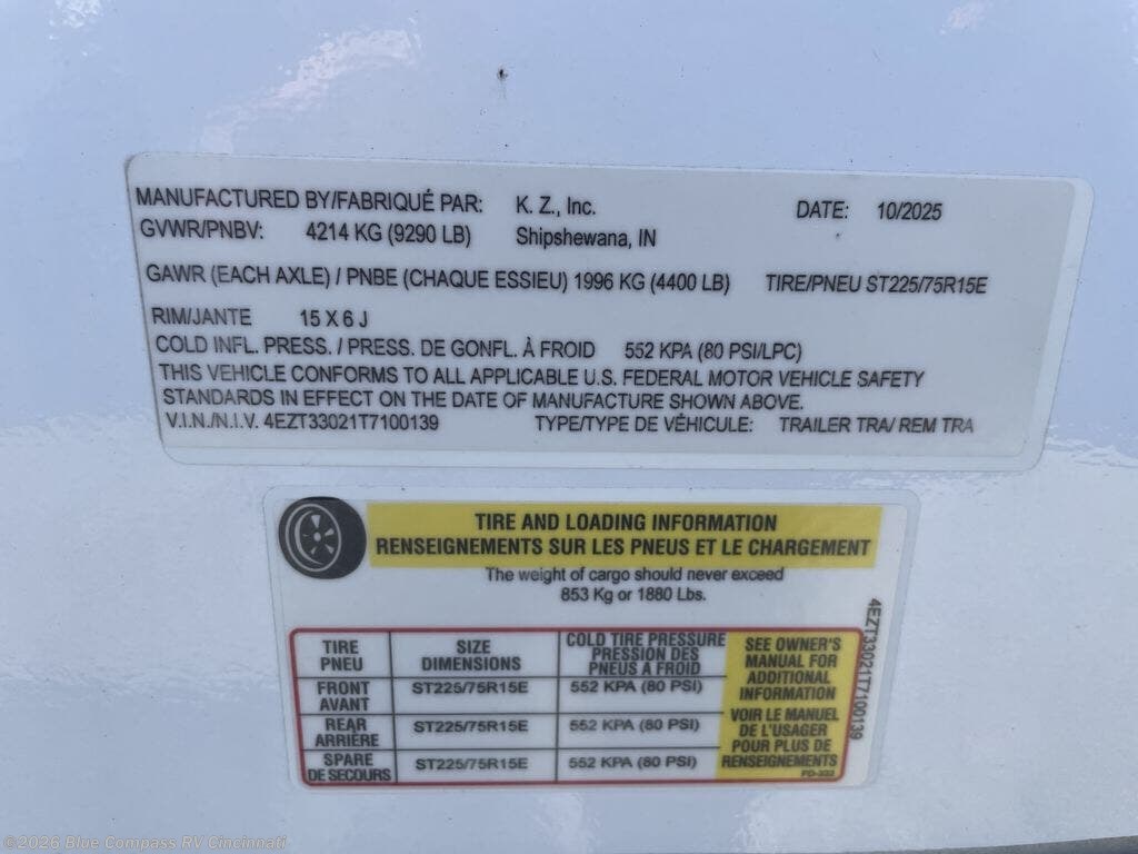 2026 Stratus SR302VBH by Venture RV from Blue Compass RV Cincinnati in Cincinnati, Ohio