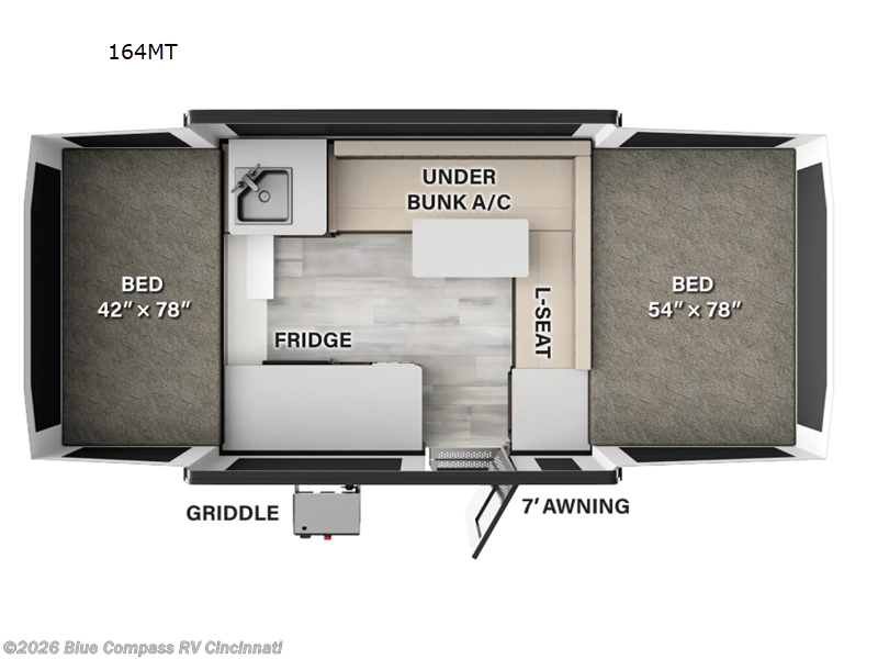 2026 Forest River Flagstaff MAC Series 164MT - New Popup For Sale by Blue Compass RV Cincinnati in Cincinnati, Ohio