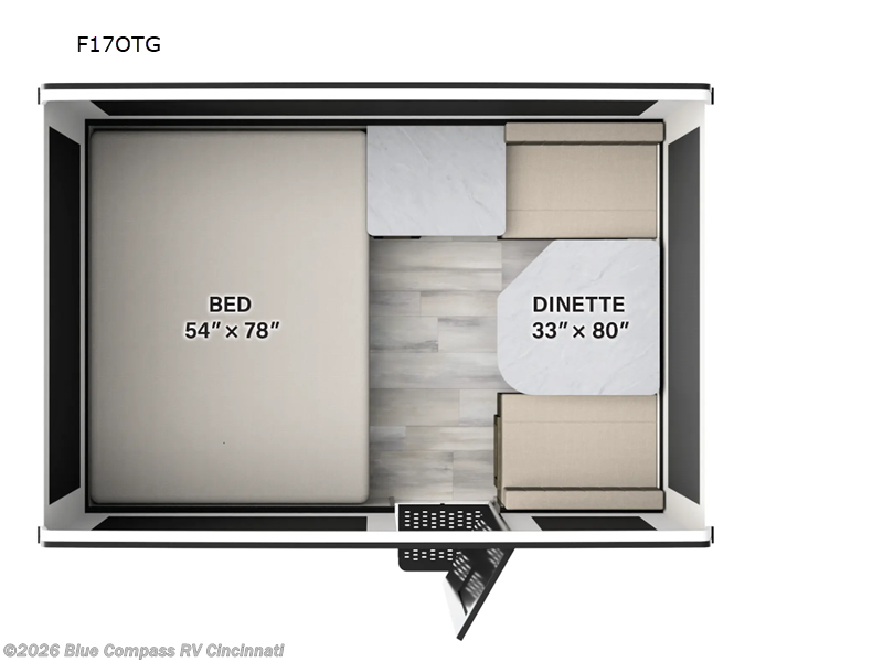2024 Forest River Flagstaff OTG F17OTG - Used Popup For Sale by Blue Compass RV Cincinnati in Cincinnati, Ohio features Slideout
