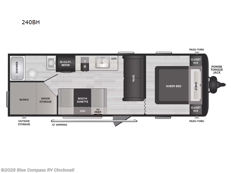 2024 Keystone Hideout Sport 240BH - Used Travel Trailer For Sale by Blue Compass RV Cincinnati in Cincinnati, Ohio