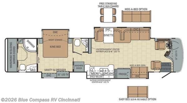 2014 Entegra Coach Anthem 42RBQ - Used Class A For Sale by Blue Compass RV Cincinnati in Cincinnati, Ohio features Slideout