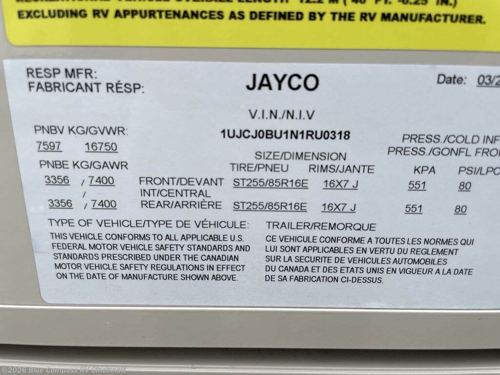 2022 Pinnacle 36SSWS by Jayco from Blue Compass RV Cincinnati in Cincinnati, Ohio