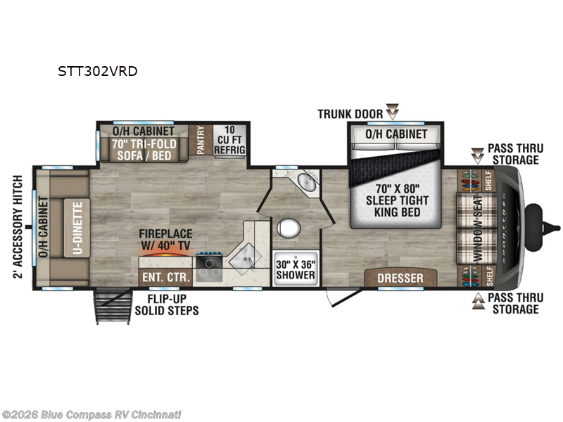 2026 Venture RV SportTrek Touring Edition STT302VRD - New Travel Trailer For Sale by Blue Compass RV Cincinnati in Cincinnati, Ohio features Slideout