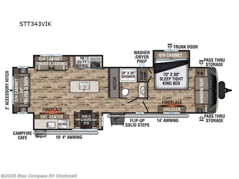 2023 Venture RV SportTrek Touring Edition STT343VIK - Used Travel Trailer For Sale by Blue Compass RV Cincinnati in Cincinnati, Ohio features Slideout