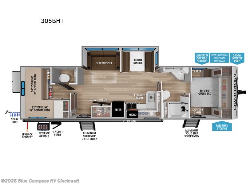 2026 Transcend 305BHT by Grand Design from Blue Compass RV Cincinnati in Cincinnati, Ohio