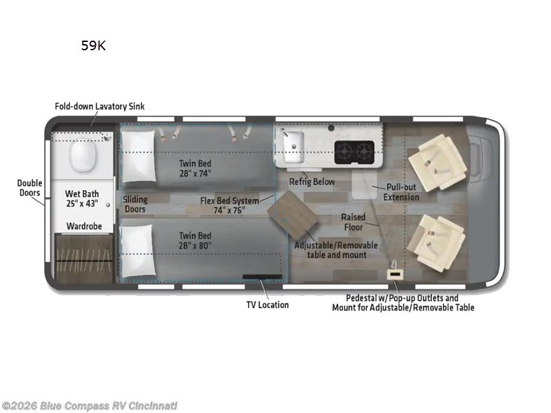 2027 Winnebago Travato 59K - New Class B For Sale by Blue Compass RV Cincinnati in Cincinnati, Ohio