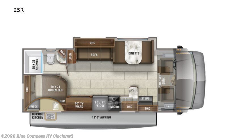 2021 Jayco Redhawk 25R - Used Class C For Sale by Blue Compass RV Cincinnati in Cincinnati, Ohio features Slideout