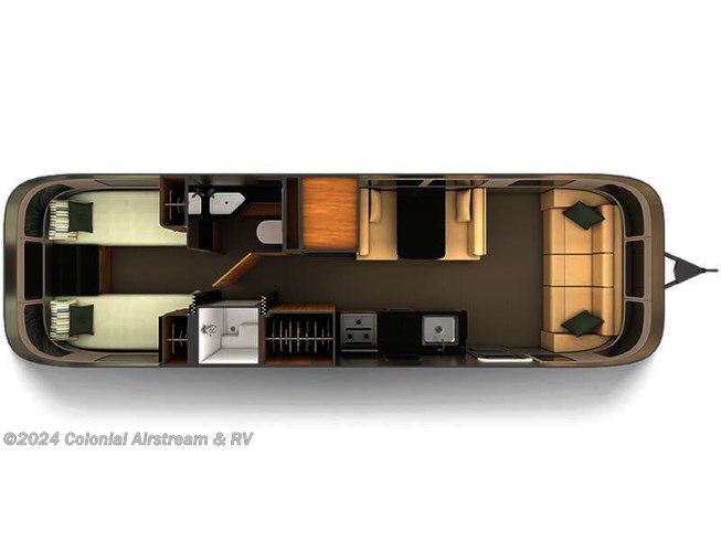 2022 Airstream Classic 30RBT Twin floorplan image
